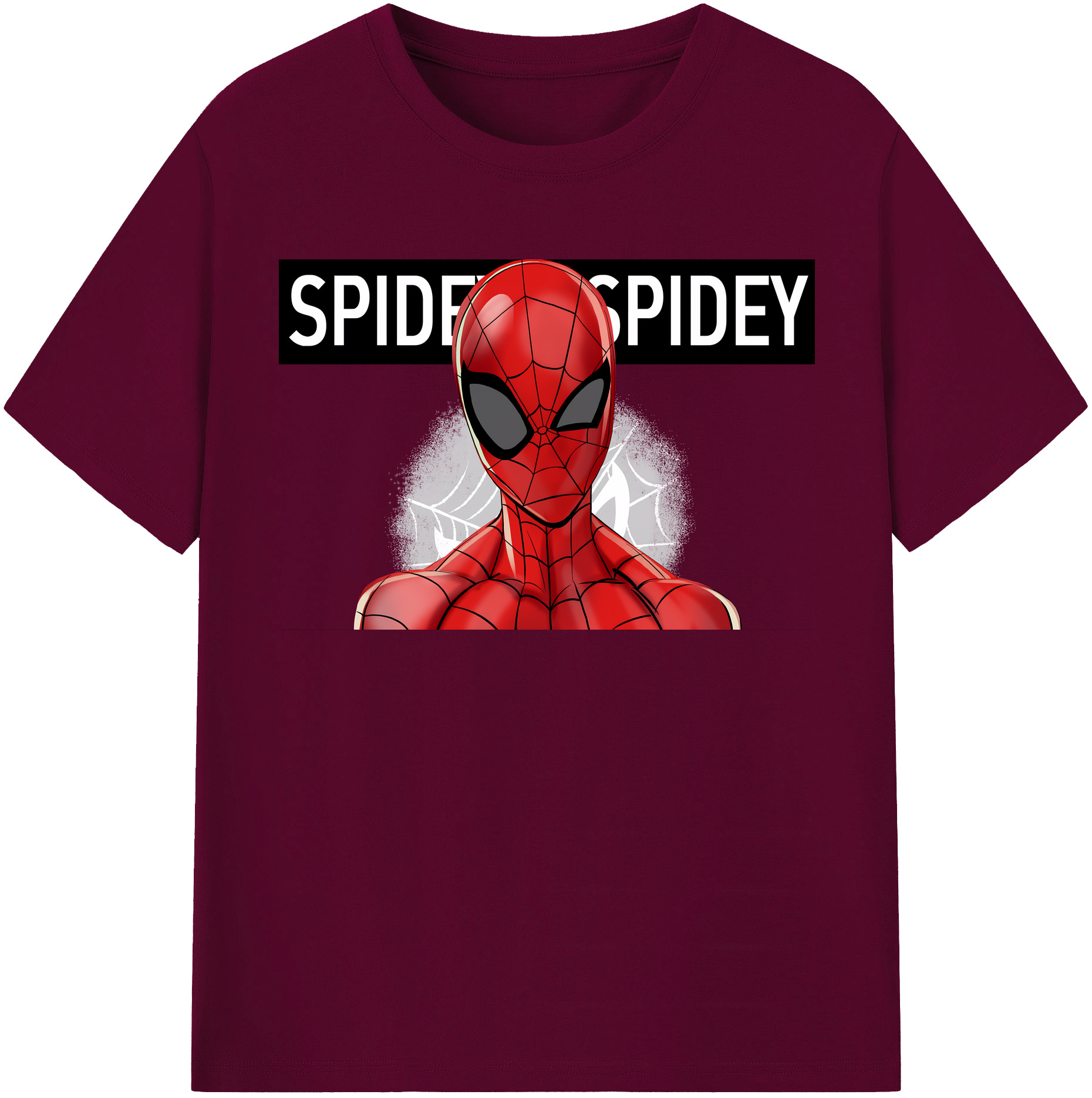 （画像用） Spider Man スパイダーマン レディースカジュアルプリントTシャツ（綿100％）